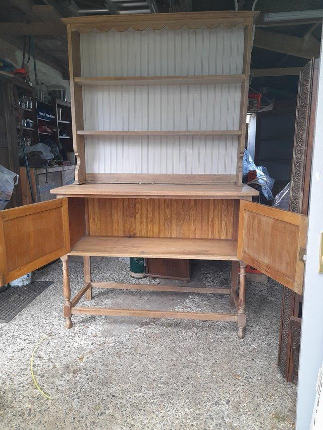 Preview of the first image of Art and crafts closed back dresser.