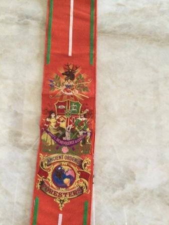 Image 3 of Ancient order of Foresters ribbon/sash collecters item