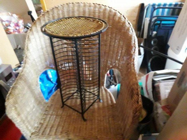 Preview of the first image of HOUSEHOLD GOODS CD CASSETTE RECORDER, CROCKPOT, WICKER.