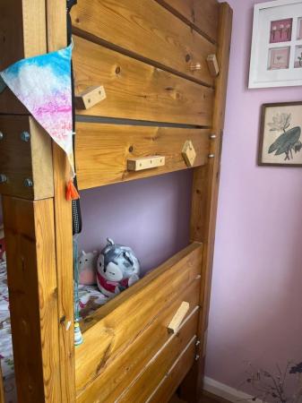 Image 3 of Amazing bunk bed made from solid wood + two mattresses