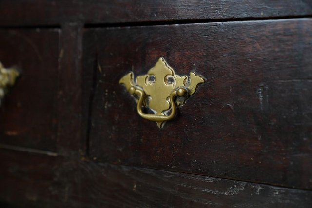Image 6 of Antique Georgian Solid Oak Potboard Welsh Dresser Kitchen