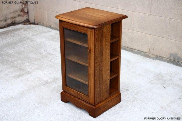Image 74 of AN ERCOL GOLDEN DAWN CD CABINET CUPBOARD LAMP TABLE STAND
