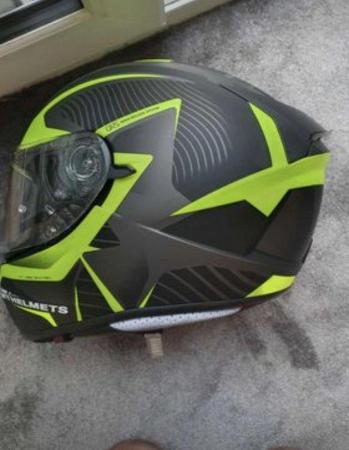 Image 1 of MT Blade 2 SV Blaster Matt Black/Fluo Motorbike Helmet.