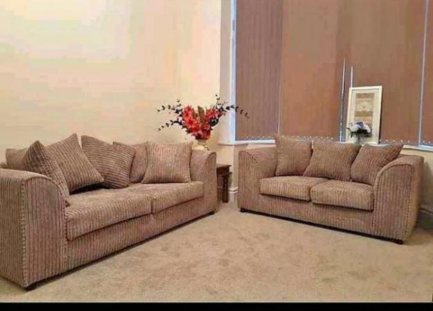 Image 1 of Brand New Jumbo Cord 3+2 Sofa For Sale