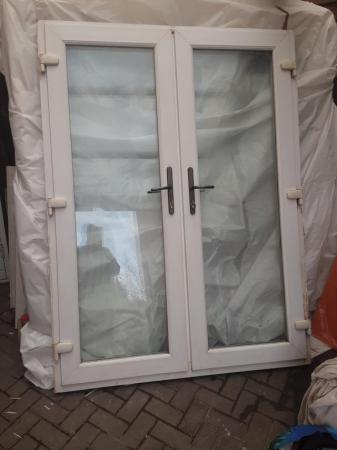 Image 2 of Pvc french doors mint like new