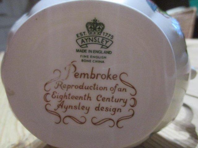 Preview of the first image of Milk Jug Large Aynsley Pembroke Design.