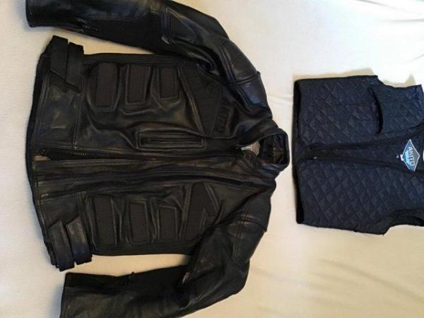 Image 1 of Quality Leather Motorbike Jacket - Full Armour - VGC