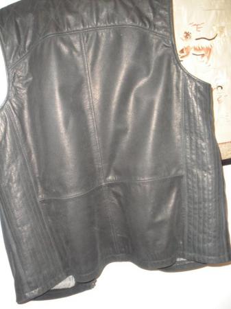Image 3 of Leather Mens Gilet Genuine Lakeland