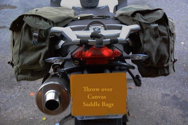 Preview of the first image of Motor Cycle Canvas Luggage Bags.