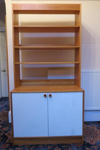 Preview of the first image of Ikea Falun Bookcase with 4 shelves + Cupboard with 2 shelves.