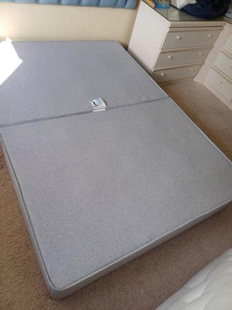 Image 3 of Double Divan Bed Base With 2 Drawers Grey,