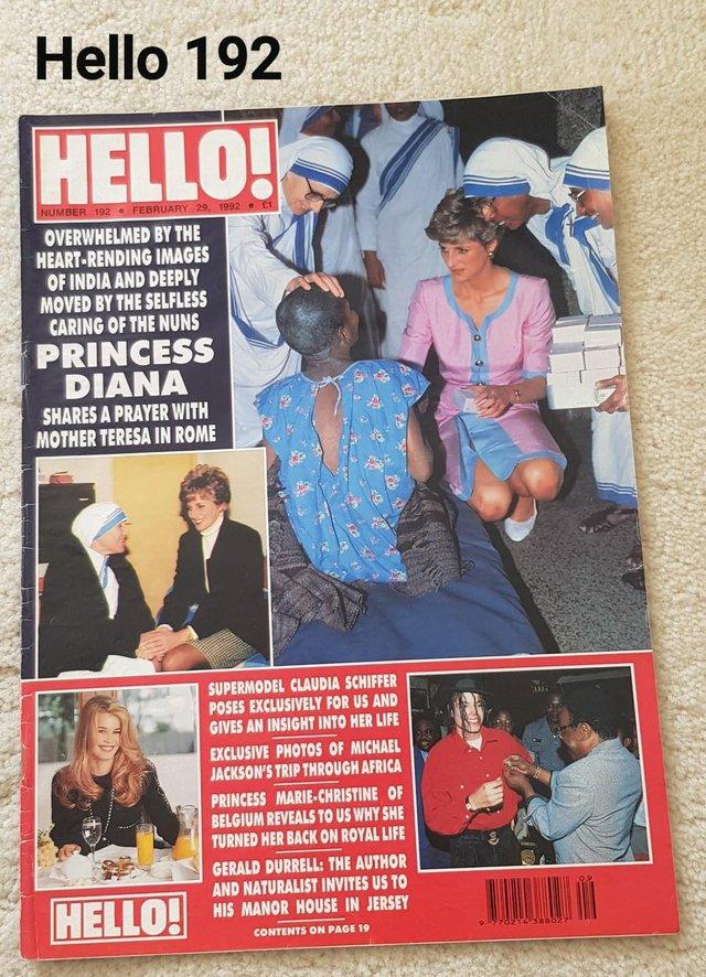 Preview of the first image of Hello Magazine 192 - Diana & Mother Teresa, M Jackson Africa.