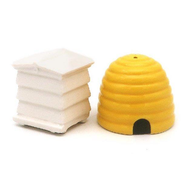 Preview of the first image of Beehive Ceramic Salt and Pepper Set.   Free uk postage.