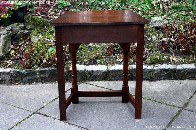 Image 37 of A TITCHMARSH AND GOODWIN OAK CANTED HALL TABLE LAMP STAND