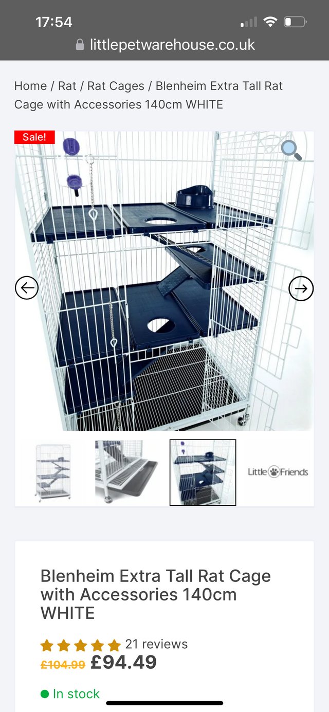 Preview of the first image of Ferret Rat and Chinchilla cage.