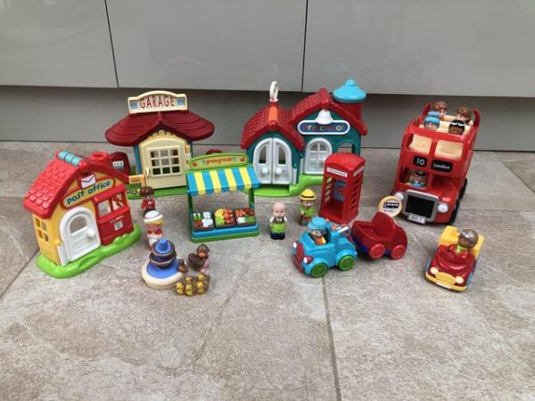 Image 2 of ELC HappyLand Village, Red Bus & Accessories