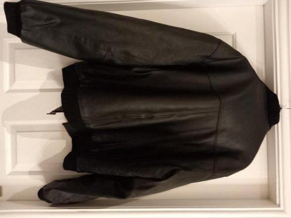 Image 1 of Mens Leather bomber jacket Sabah label