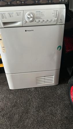 Image 1 of Hot point white dryer good condition