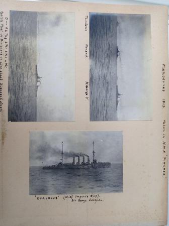 Image 1 of Royal Navy Photo album circa 1912.