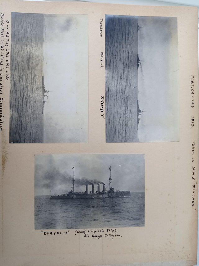 Preview of the first image of Royal Navy Photo album circa 1912..