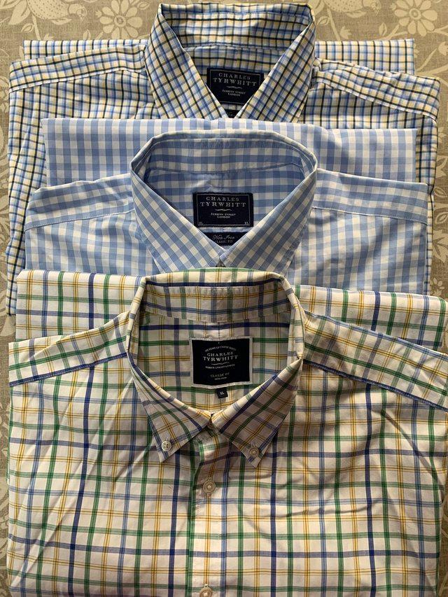 Preview of the first image of 3 x Charles Tyrwhitt classic fit shirts XL.