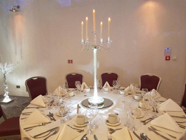 Preview of the first image of Crystal candleabras for weddings and parties.