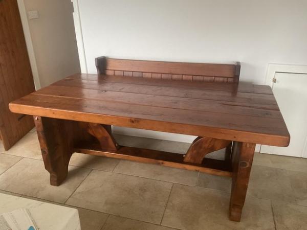 Image 1 of Kitchen table made with railway sleepers