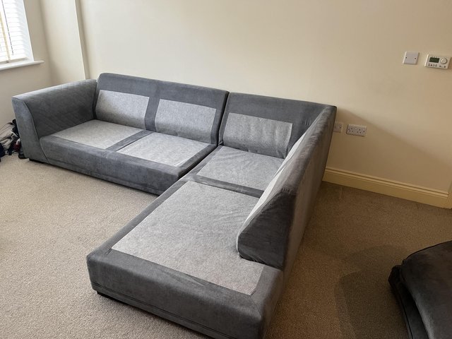Preview of the first image of Grey Corner Sofa. Bought 18 months ago..