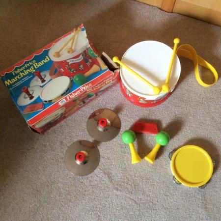 Image 1 of Fisher Price Vintage Marching Band 1980’s