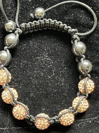 Image 3 of Shamballa Bracelet (Gold )