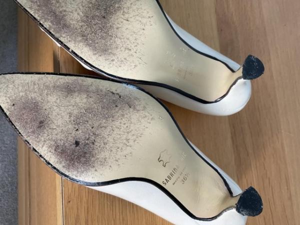 Image 1 of Occasion shoes size 36.5 pearlised cream leather