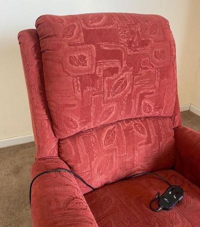Image 4 of RESTWELL LUXURY ELECTRIC RISER RECLINER RED CHAIR ~ DELIVERY