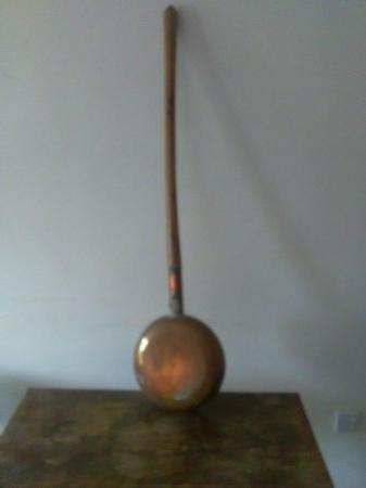 Image 2 of Warming pan ash handle copper