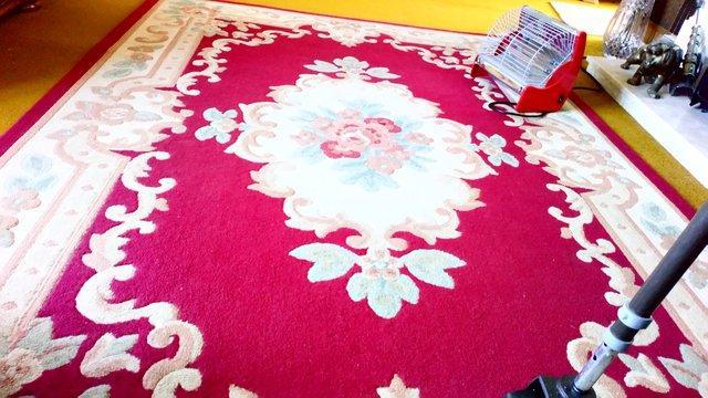 Preview of the first image of Rug - Wool Good condition Multi coloured.
