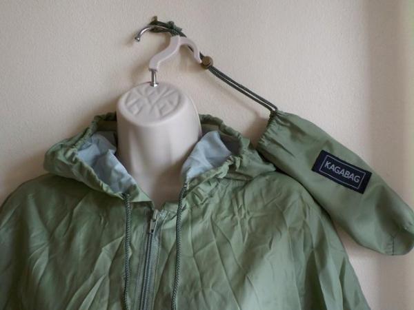 Image 2 of Kagabag Stormafit Leisure Foldaway Green Rain Jacket. Medium