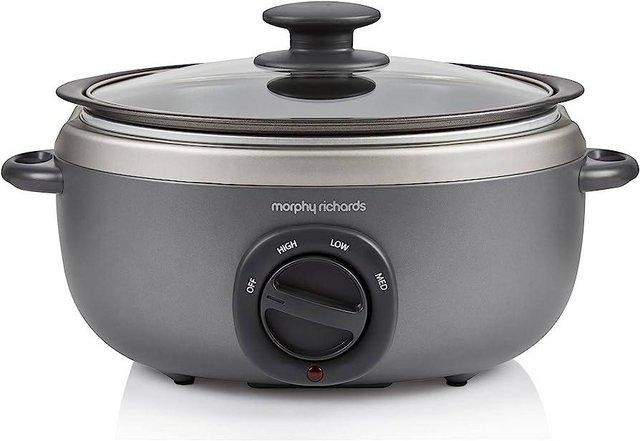 Preview of the first image of Morphy Richards Sear and Stew 3.5 Litre Oval Slow Cooker-.