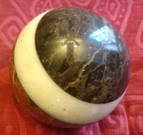 Image 4 of Vintage Marble Spherical Balls 4 Inch Diameter