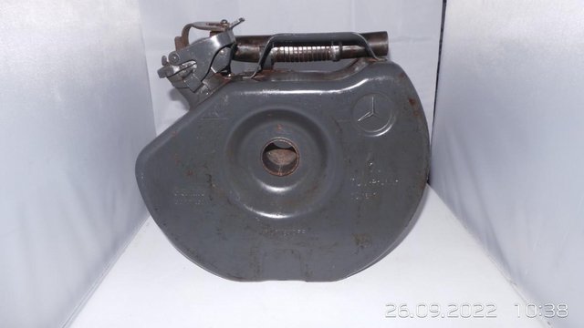 Image 3 of MERCEDES BENZ VINTAGE SPARE TYRE  PETROL JERRY CAN  CONTAINE