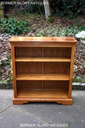 Image 98 of AN OLD CHARM VINTAGE OAK OPEN BOOKCASE CD DVD CABINET STAND