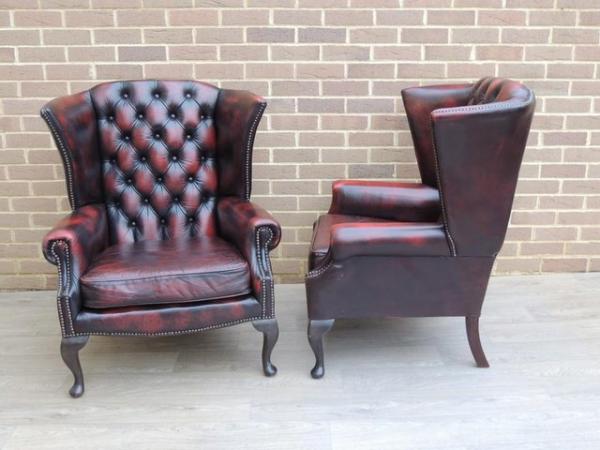 Image 7 of Chesterfield Vintage Queen Anne Armchairs (UK Delivery)