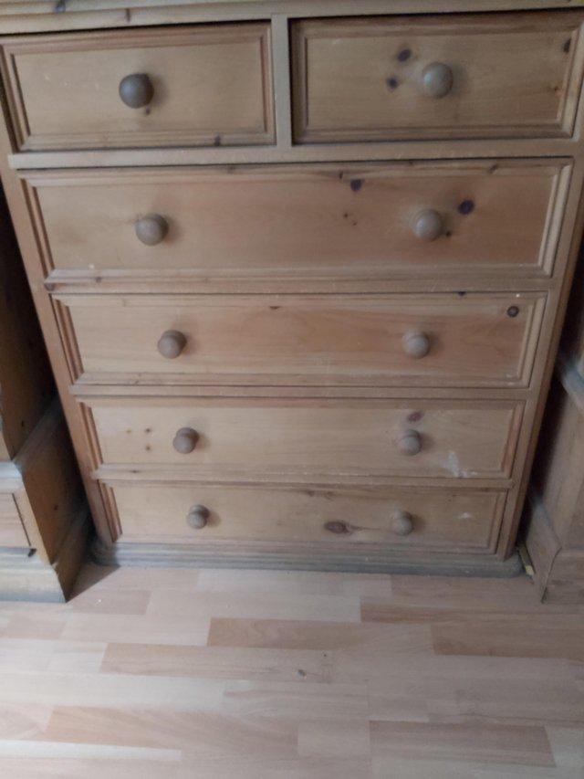 Preview of the first image of Big and spacious pinewood chesterdrawer.