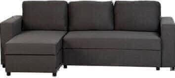 Image 1 of Dora sofa bed in dark grey fabric