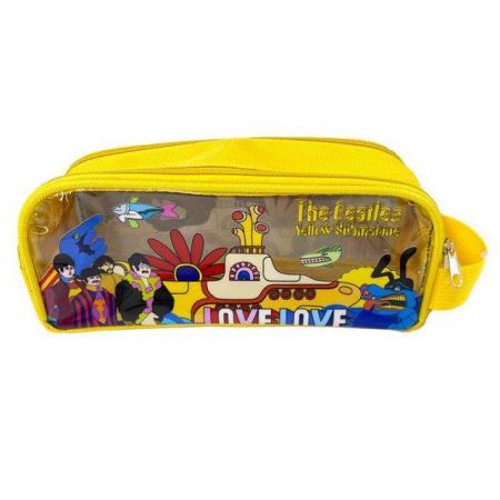 Image 1 of Clear Window Pencil Case - The Beatles Yellow Submarine.