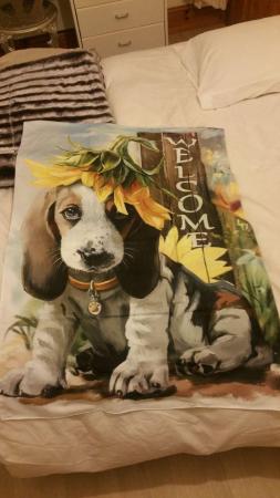 Image 1 of Cute new & Sealed Beagle puppy welcome banner (Double sided)