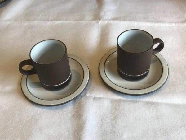 Image 1 of Hornsea coffee mugs and saucers