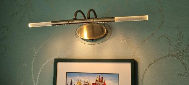 Preview of the first image of Bronze coloured wall Picture lights.