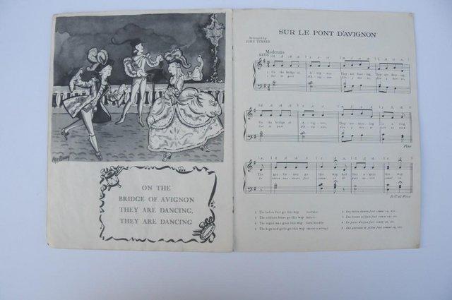 Image 2 of Children’s Party Songs Book First Edition Vintage 1947