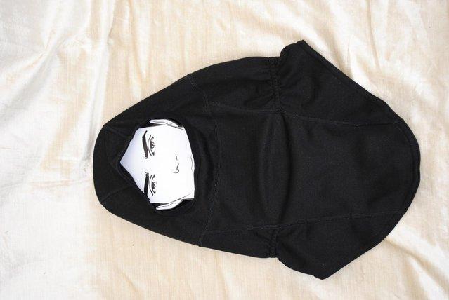 Preview of the first image of Motorcycle winter balaclava with bib.