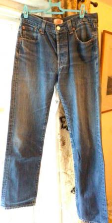 Image 3 of Levi Strauss 501 blue denim jeans