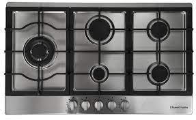 Preview of the first image of RUSSELL HOBBS 86CM NEW 5 BURNER GAS HOB-CAST IRON-WOK-NEW.